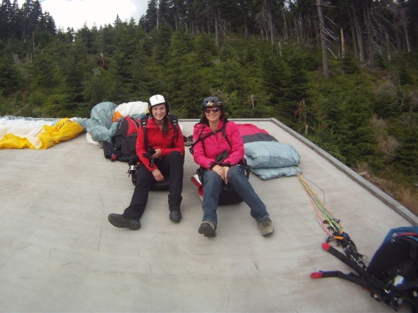 Paragliding tandem - Slet z Černé hory - Krkonoše